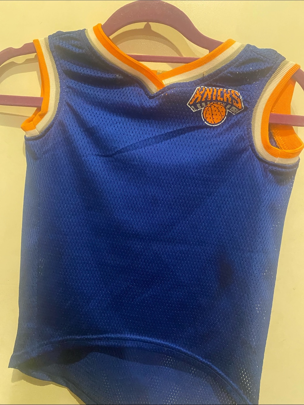 NBA Kids Royal Blue Mesh Tank with Orange & White Trim